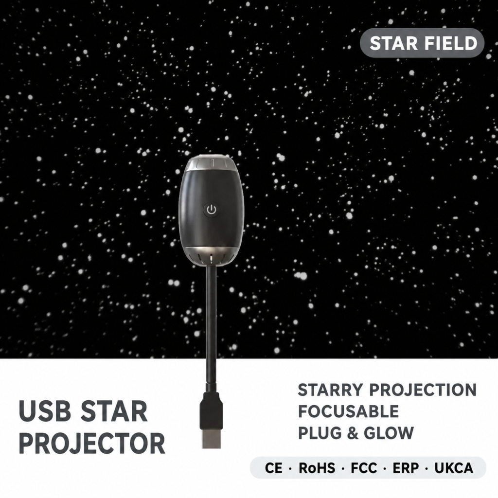 FXGDS OrbitGlow Star Field USB star projector